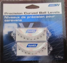 Camco Precision Curved Ball Level for RV'S  MFG#25553   Pack of 2   NEW
