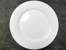 Crate & Barrel White Salad Plate 8 1/4" Indonesia