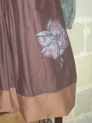 Robe Cop Copine Modèle Aladin - Taille 40 - Coton, Marron Et Bleu Turquoise - Neuf Avec étiquettes