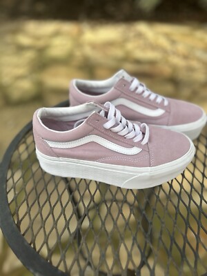 Vans Old Skool Stackform Platform Shoe Sneaker Lilac Purple US Size 3.5