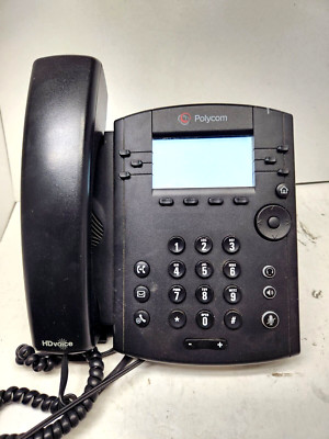 Polycom VVX 311 Corded Phone System - 6 Line PoE  2201-48350-101 w/ power supply
