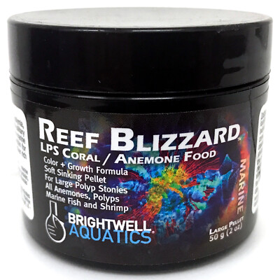 Brightwell Aquatics Reef Blizzard-LP 50 grams Xtreme Color Sinking Soft Pellets