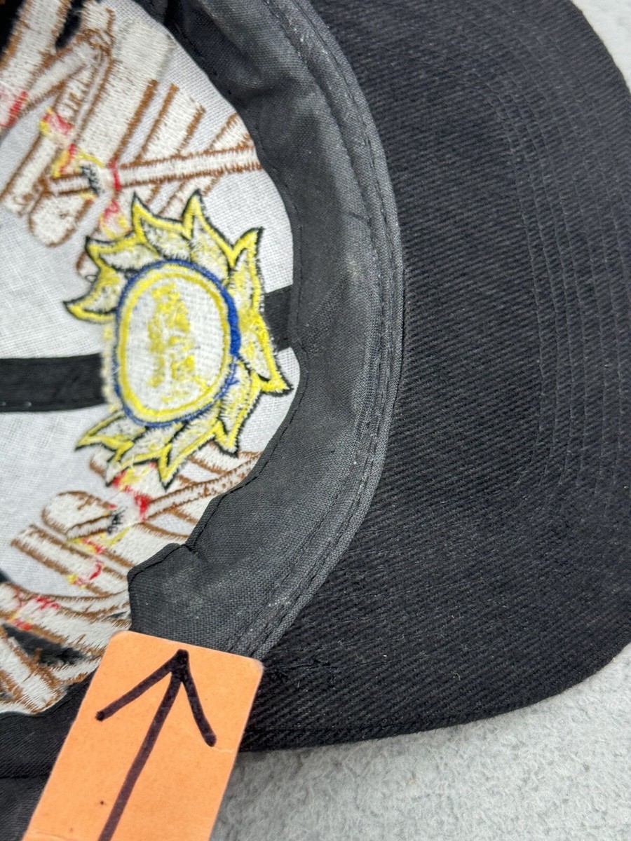 Vintage Cigar Maven Hat Cap Snapback Black Embroidered