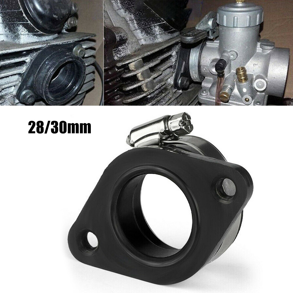 Flangia Adattatrice Per Carburatore PWK 28-30mm – Collettore In Gomma, Moto Da Cross - 4
