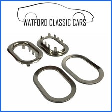 MGB/MG Midget Headrest eyelets, Escutcheon pair