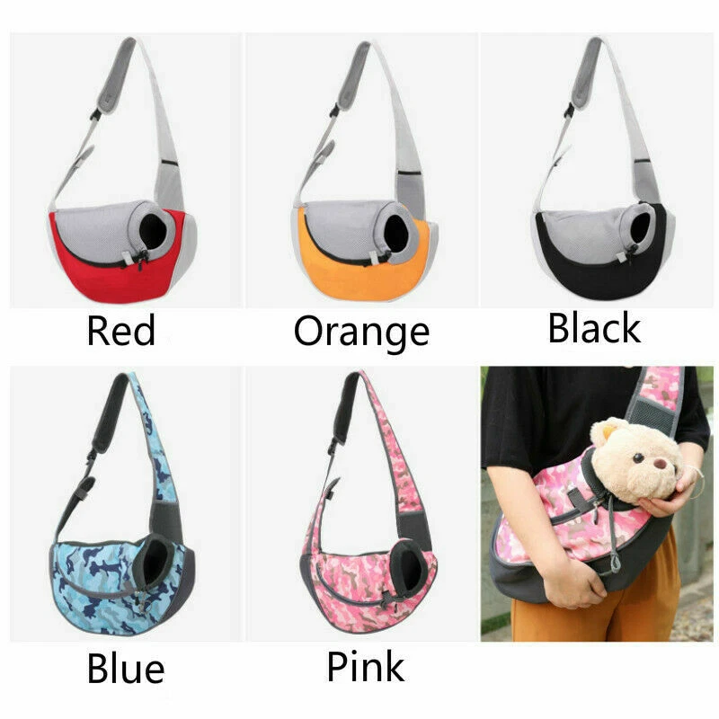 Haustier Hund Träger Rucksack Brust Tasche Welpe Sling Katze Reise Schulter Netz - Bild 2 von 4