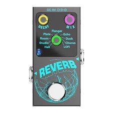 Dispositivo Inalámbrico de Reverbaciones de Guitarra Pedal de Reverbaciones de Guitarra 9 Diseños de Efectos Digitales