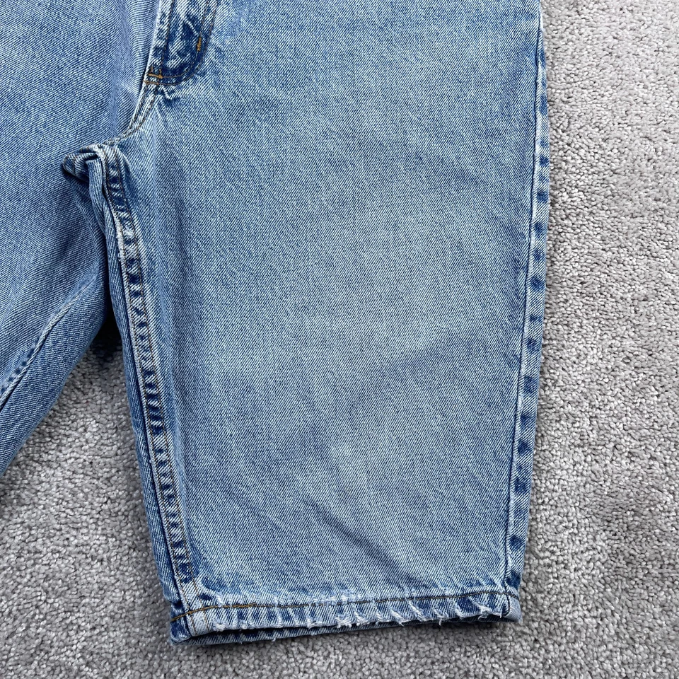 Pantalones Cortos de Jean Glory Desteñidos DE COLECCIÓN Para Mujer 10 Bermudas Azul Denim Tiro Alto Años 90 Foto 3 de 4