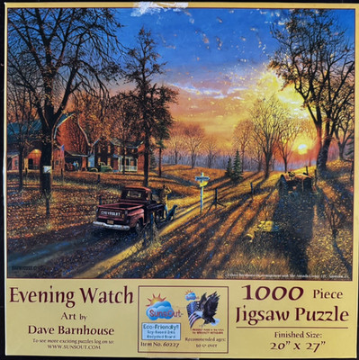 SunsOut Puzzle 1000 Piece EVENING WATCH art by Dave Barnhouse 60227 20x27