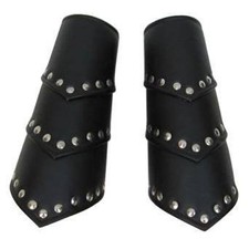 Medieval Faux Leather Arm Guards Leather Arm Guards Medieval Knight Bracer Se...