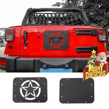 Rear Door Tailgate Exhaust Air Outlet Vent Cover Trim for Jeep Wrangler JK 07-17