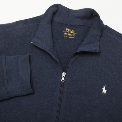Polo Ralph Lauren Performance Jacket Men's XXL Navy Blue Heather Full Zip