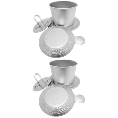 2 Sets Viatnamesisches Kaffeesieb Vietnamnesicher Kaffeefilter Tropfer