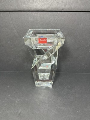baccarat architecture crystal vase 9.5 Art France (rm)
