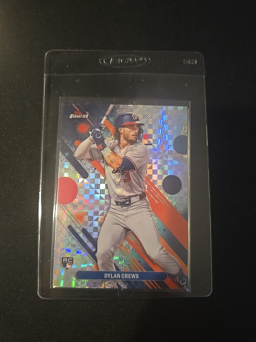 2025 Topps Finest - Common Dylan Crews #34 Checkerboard Refractor (RC) Cc78