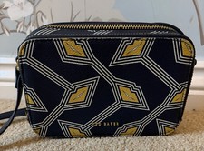 Image of BNWT Ted Baker Small Blue Body Camera Bag with Yellow Lip Design