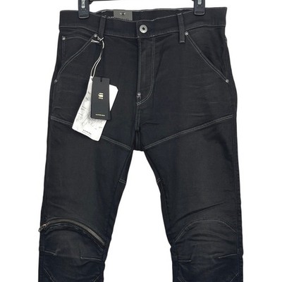 NEW G-Star RAW 5620 3D Zip Knee Skinny Superstretch Jeans Mens 32x32 Black $230