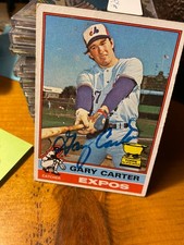 baseball card single GARY CARTER R/C AUTOGRAPH  LAST TIME ON E-BAY