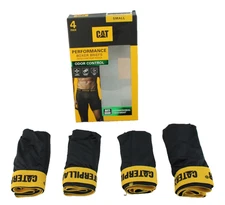 CATERPILLAR S 28-30 Black / CAT Logo Waistband 4 Pack Boxer Briefs MSRP $40