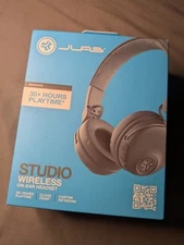 JLab Studio Wireless Bluetooth On-Ear Headphones - Graphite - New