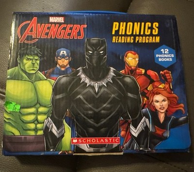 Scholastic Marvel Avengers Phonics Reading Program Set Of 12 With Box