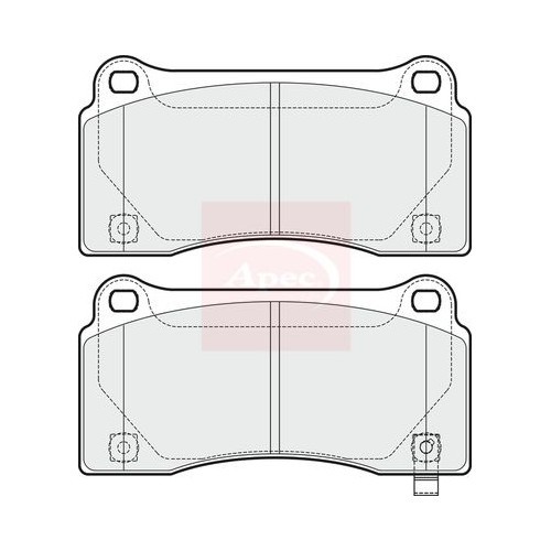 APEC Brake Pad Set, disc brake PAD1746