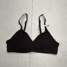 Gap Body Brown Modal Rib Triangle Bralette Women's Size Small NEW