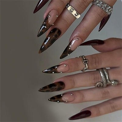 Acrylic False Nail,Artificial Nail Glues on Nail Press on Nail Fake Nail Gifts