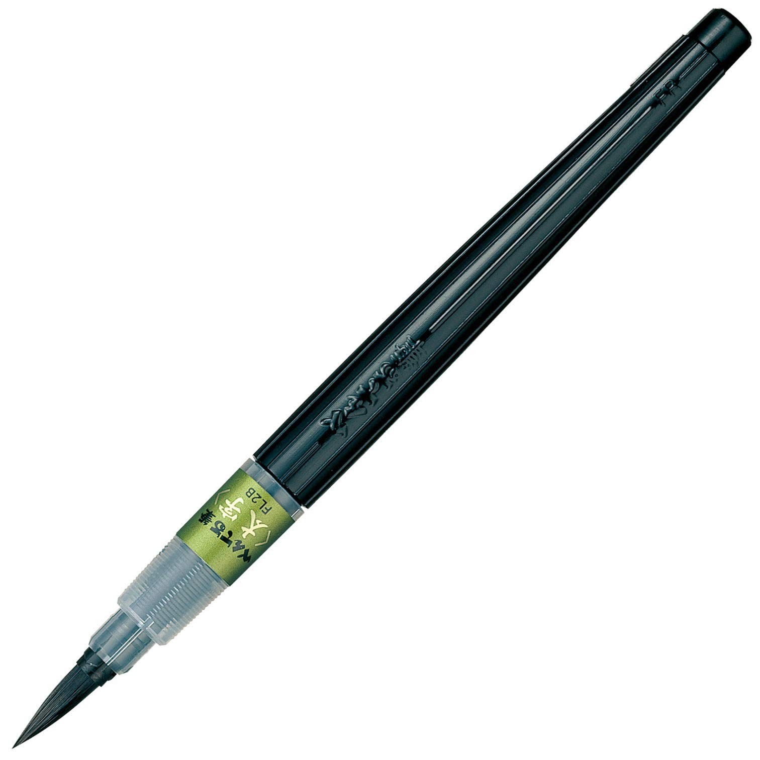 Pentel Fude Brush Pen, Bold (XFL2B) 1 Count (Pack of 1), Black 