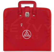 Masonic Regalia Royal Arch Apron Red Soft Case - MM/WM Size 16"x18" For Mason