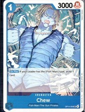 Chew OP14-050 Uncommon The Azure Sea's Seven One Piece Near Mint