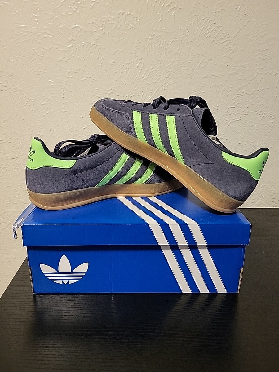 Size 6.5 - adidas Gazelle Indoor Shadow Navy Lime Burst  display picture 3