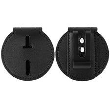 Sheriff Badge Holder, Universal, Made of Cowhide, Metal Belt Clip and Stainle...