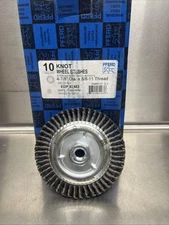 10 Pack PFERD Knot Wheel Brushes 4-7/8” Dia. X 5/8-11 Thread .020 Cs Wire