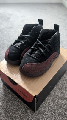 Nike Air Jordan 12 Retro Sp (TD) A Ma Maniere Black FB2687-001 TD Größe UK7,5