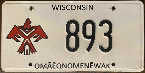 2020 ‘s Wisconsin Menominee Nation Tribal INDIAN TRIBE License Plates EXPIRED