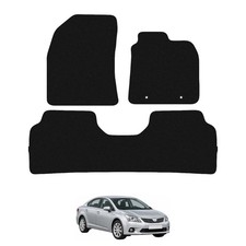 For Toyota Avensis 2009 - 2011 Tailored Black Car Floor Mats Carpets 3pc Set