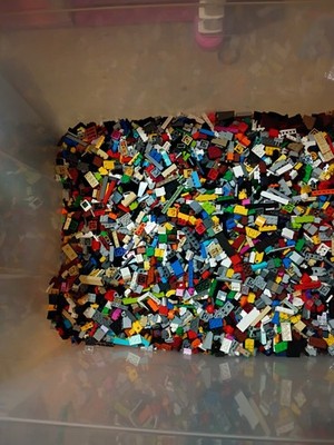 Lego Lot 5 Pounds lbs Random Mixed Pieces Bulk Washed 