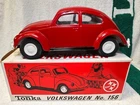 Tonka Volkswagen VW Beetle Bug No 156  Pressed Steel Car RED 52680