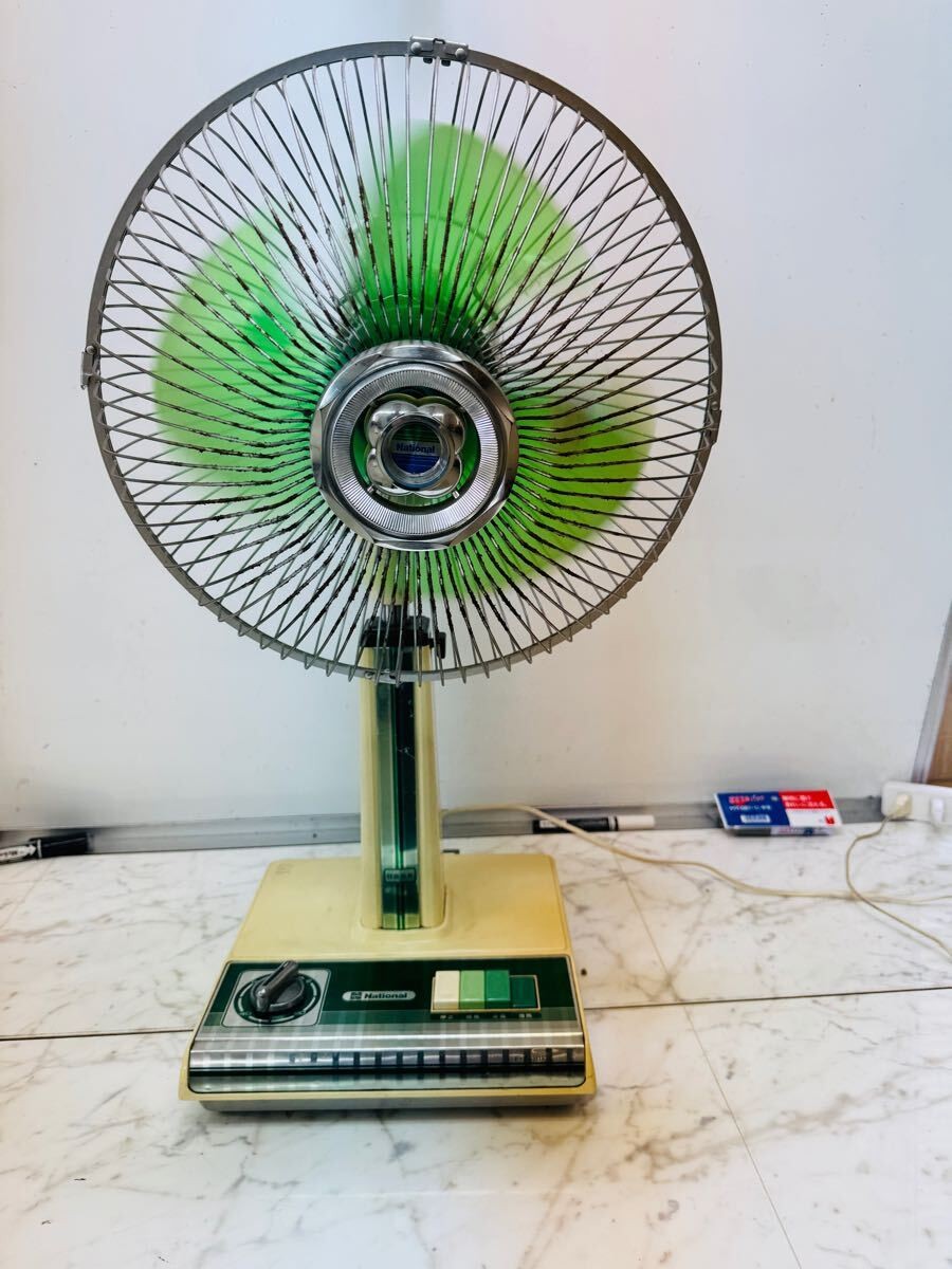 Japanese Vintage Electric Fan National Oscillating Working F-30H1K