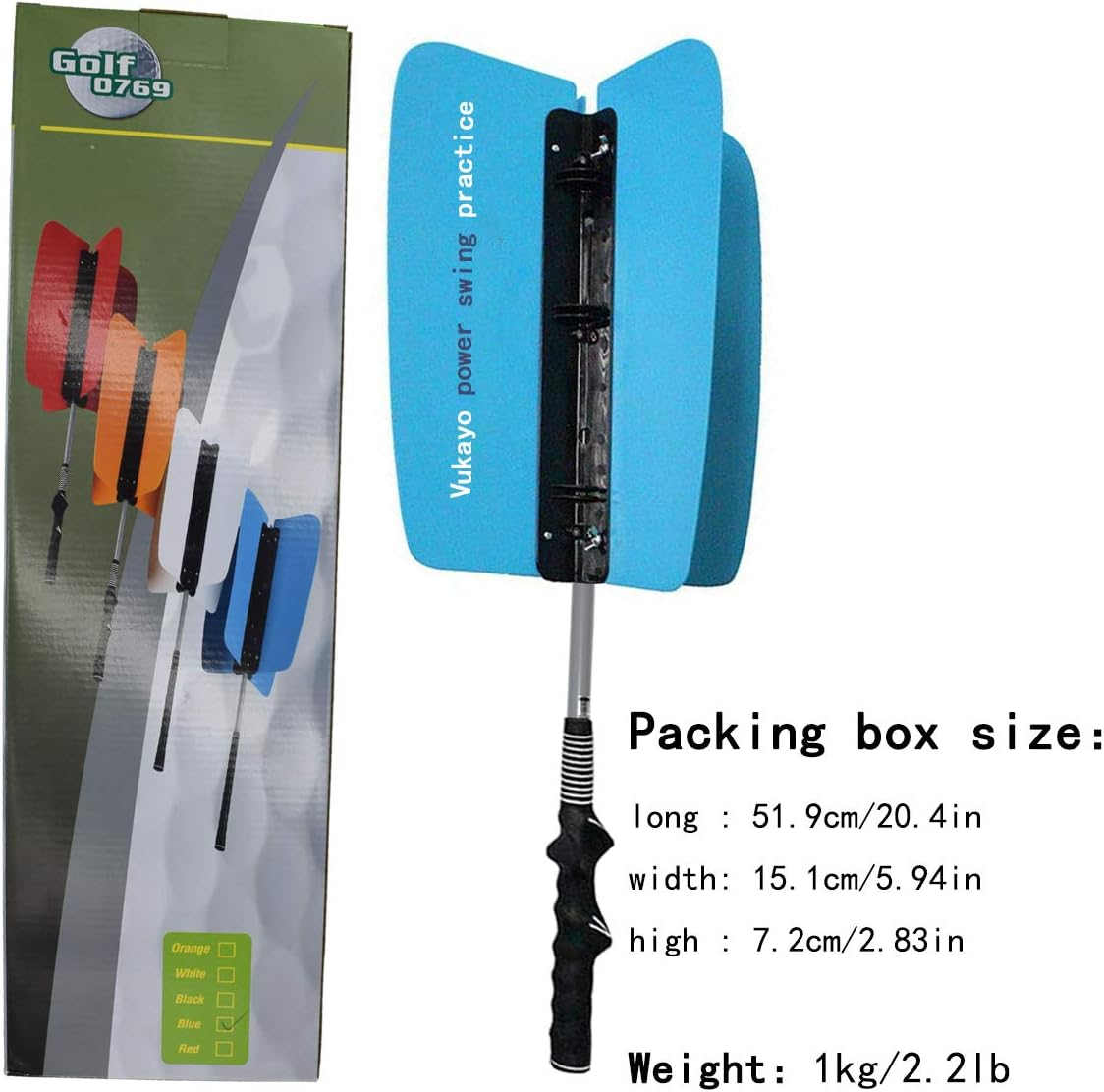 Golf Power Resistance Trainer,Golf Swing Training Aid Fan for Golf
