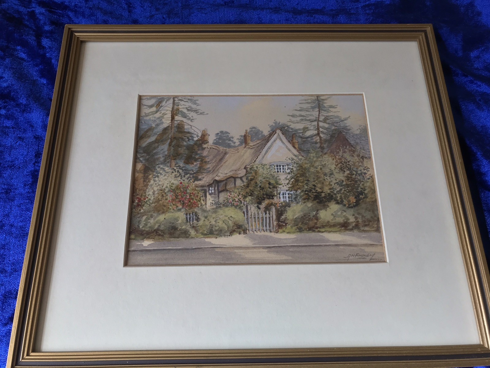 Albert Henry Findley 1880-1975 Newtown Linford-Leicestershire-Watercolour-Framed