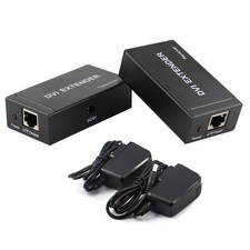 60M 1080P 3D DVI Extender Via RJ45 Cat5e/6 Cable W/ EDID TO Transmitter Receiver