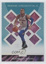 2018-19 Panini Status Rookie Credentials Aqua Bruce Brown #11 fm0