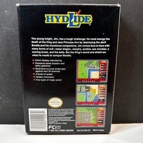Vintage Video Game 1988 Hydlide by FCI Nintendo NES CIB Complete in Box