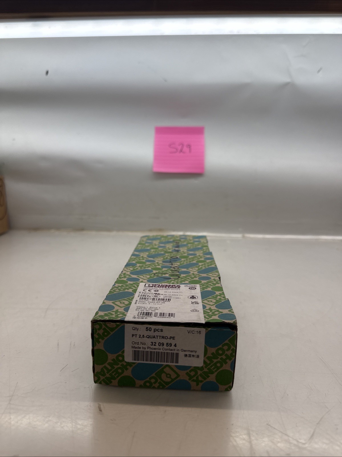50pcs Phoenix Contact Ground terminal 3209594 PT 2,5-QUATTRO-PE