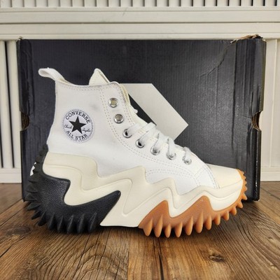 Converse Run Star Motion Hi Womens Sz 5 White Platform Sneakers Shoes 171546C