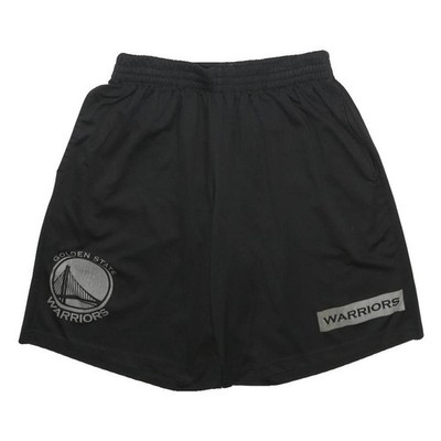 NBA Freizeitshorts Herren schwarz Golden State Warriors L W28 Sport Logo