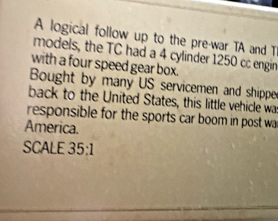 Matchbox Models Of Yesteryear. Y-8 1945 MG-TC. England 1978. - Image 3 of 4