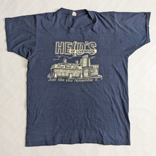Vintage Heid's of Liverpool New York Hot Dog Diner Shirt 80s  Single Stitch L